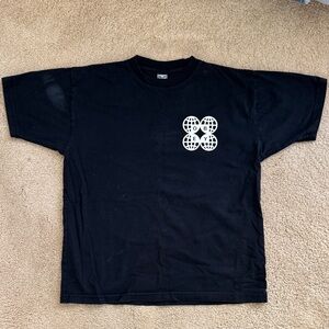 Obey Black Heavyweight Tee with White Graphic